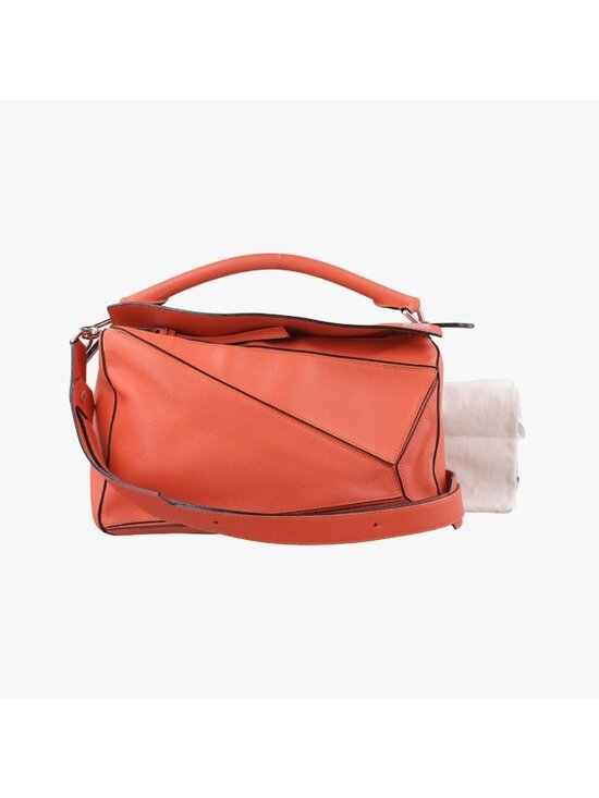 Loewe Handbags - Loewe Puzzle Bag Orange Leather
